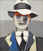 L’HOMME AU FRONT ROUGE by Jean Hélion